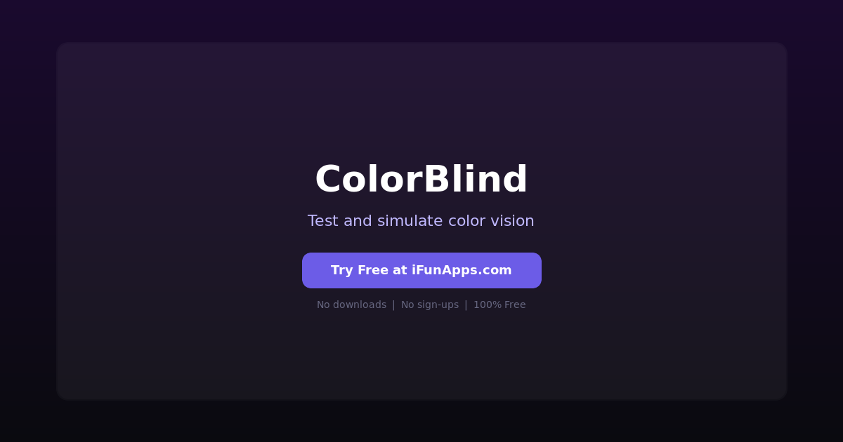 ColorBlind: Free Online Color Blindness Test