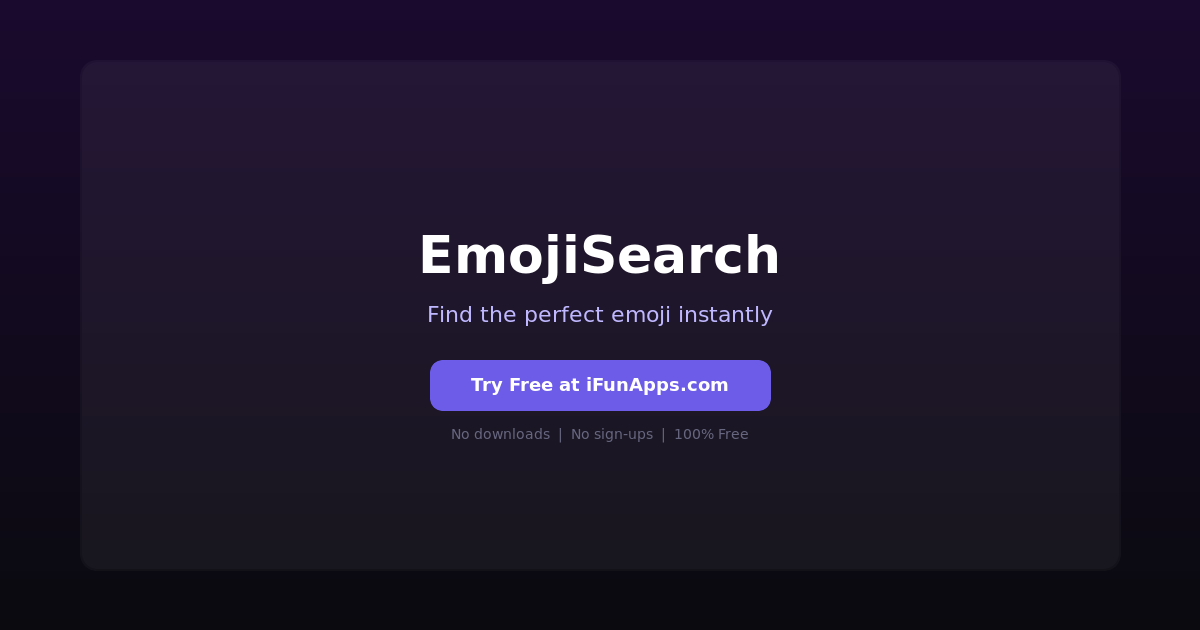 EmojiSearch: Free Online Emoji Search Engine