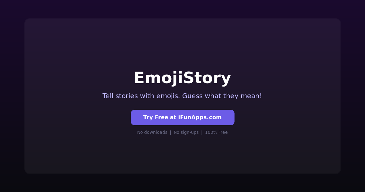 EmojiStory: Free Online Emoji Story Generator