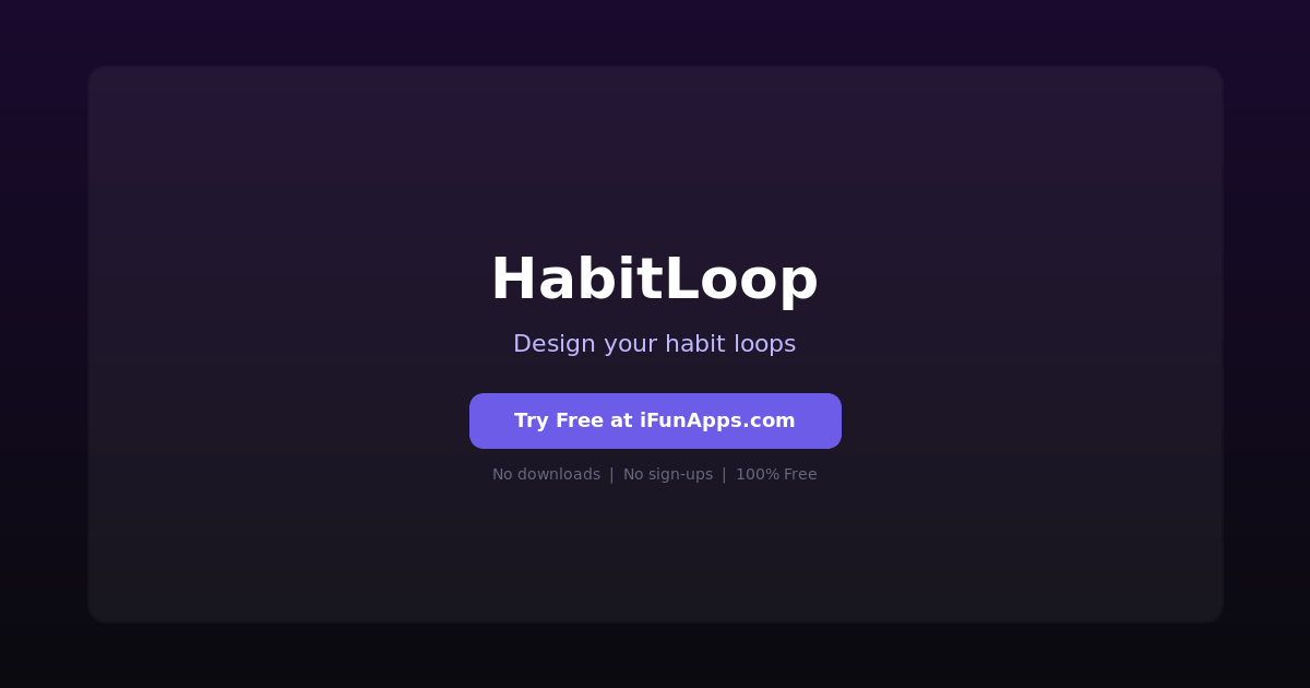 HabitLoop: Free Online Habit Loop Tracker