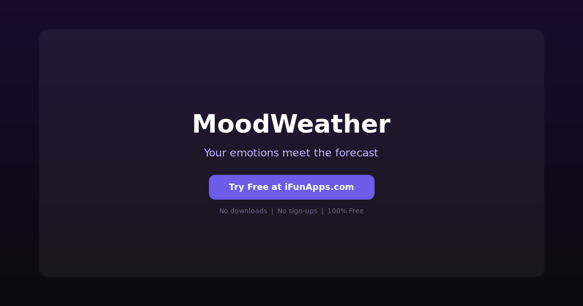 MoodWeather: Track Your Mood and Weather Patterns