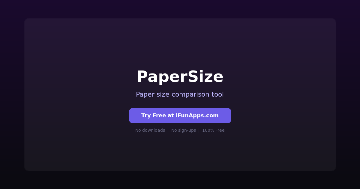 PaperSize: Free Online Paper Size Reference