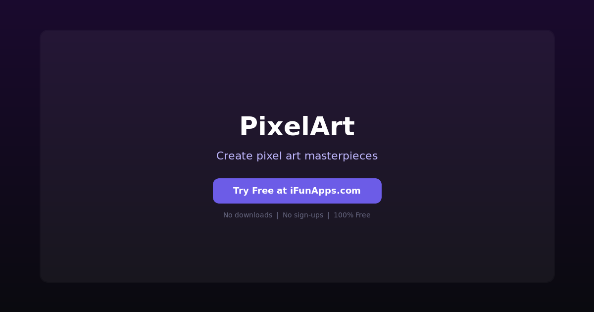 PixelArt: Free Online Pixel Art Editor