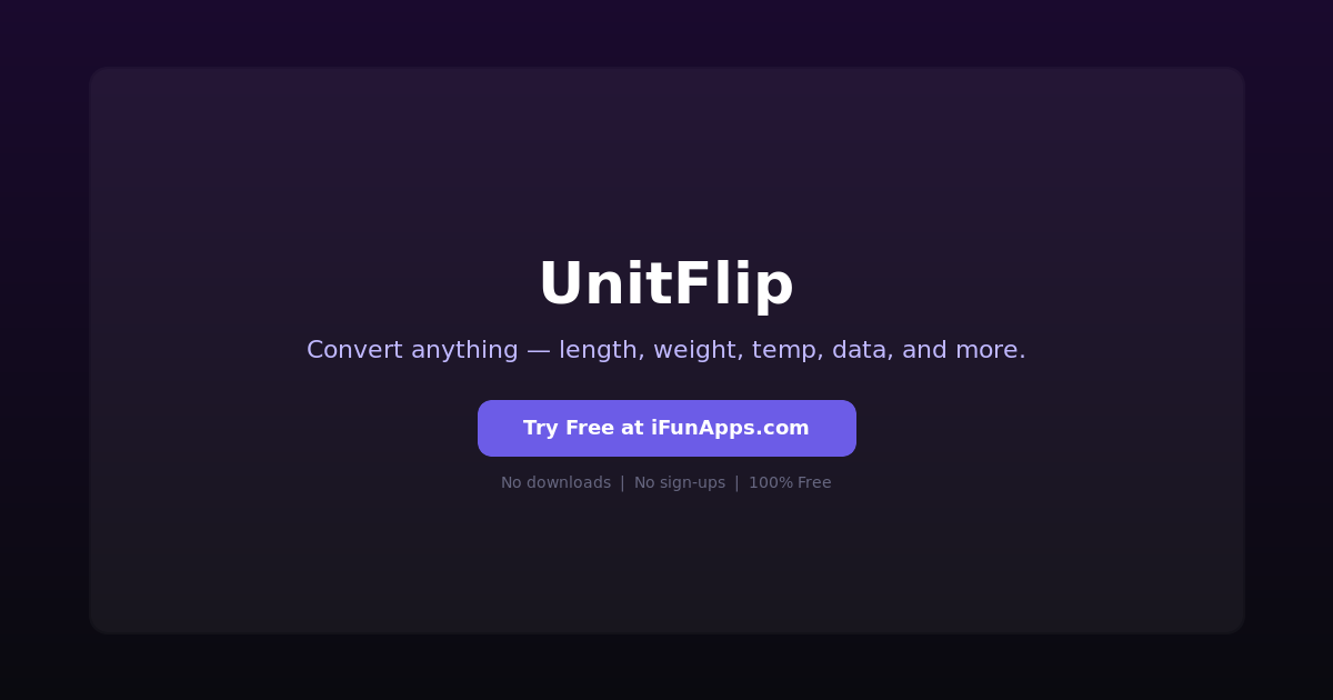 UnitFlip: Free Online Unit Converter